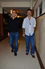 Vidhu Vinod Chopra, Rajkumar Hirani at the launch of Sagar Movietone in Khar Gymkhana, Mumbai on 11th Feb 2014